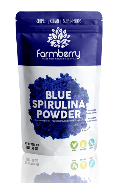 Farmberry Blue Spirulina Powder (4 × 50 g)