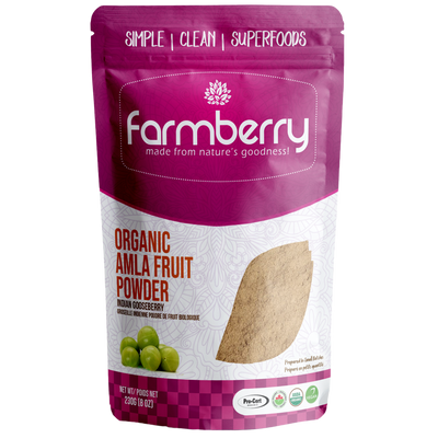 Farmberry Organic Amla Fruit Powder (12 × 230 g)