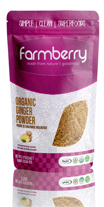 Farmberry Organic Ginger Powder (12 × 100 g)