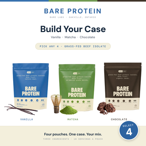 Bare Protein — Build Your Case (4 × 400–448 g)