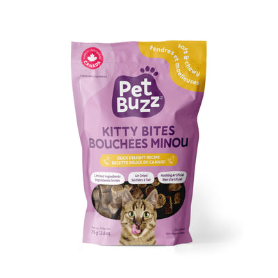 Pet Buzz Kitty Bites Duck Delight (12 × 75 g)