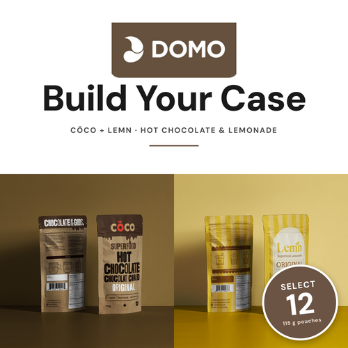 Domo Tea — Build Your Case · Hot Chocolate & Lemonade (12 × 115 g)