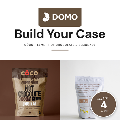 Domo Tea — Build Your Case · Hot Chocolate & Lemonade (4 × 1 kg)