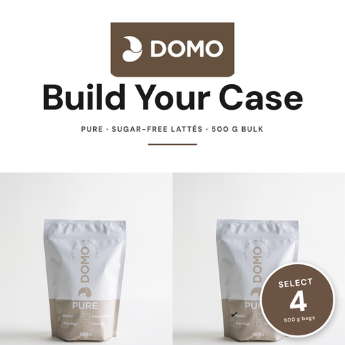 Domo Tea — Build Your Case · Sugar-Free Lattes (4 × 500 g)