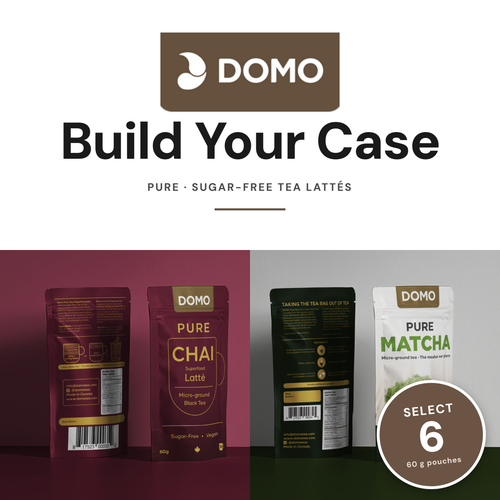 Domo Tea — Build Your Case · Sugar-Free Tea Lattes (6 × 60 g)