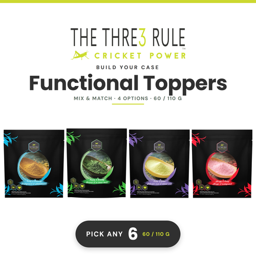 The 3 Rule — Functional Toppers Case (6 × 60 / 110 g)