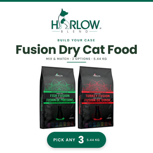 Harlow Blend — Fusion Dry Cat Food Case (3 × 5.44 kg)