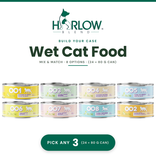Harlow Blend — Wet Cat Food Case (3 × (24 × 80 g can))
