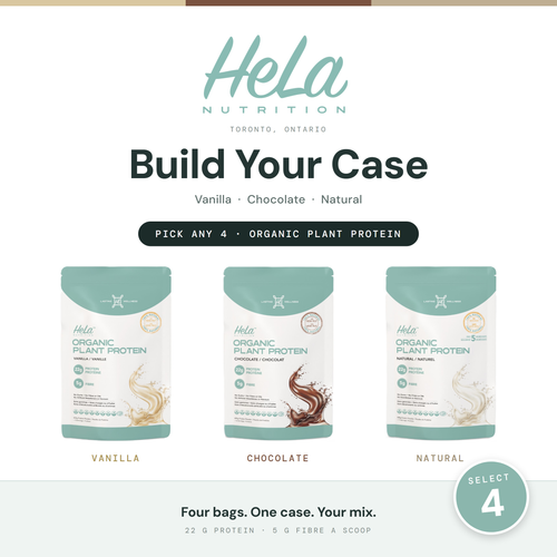 HeLa Nutrition - Build Your Protein Case (4 × 600 g)