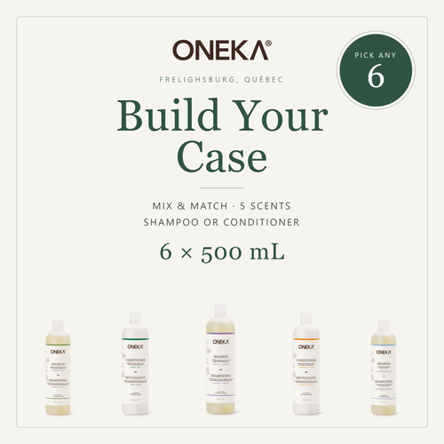 Oneka — Build Your Shampoo and Conditioner Case (6 × 500 mL)