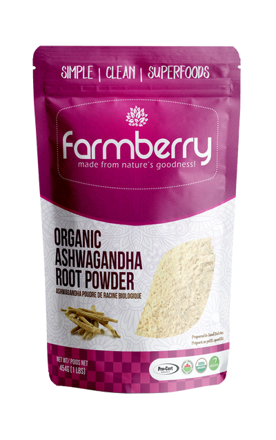 Farmberry Organic Ashwagandha Root Powder (6 × 454 g)