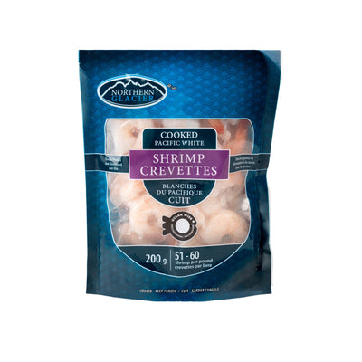 Northern Glacier Cooked Pacific White Shrimp 51-60 (30 × 200 g)