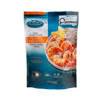 Northern Glacier Raw Black Tiger Prawns 16-20 (15 × 340 g)