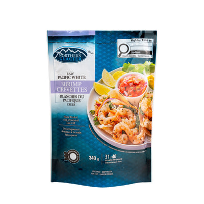 Northern Glacier Raw Pacific White Shrimp 31-40 (15 × 340 g)