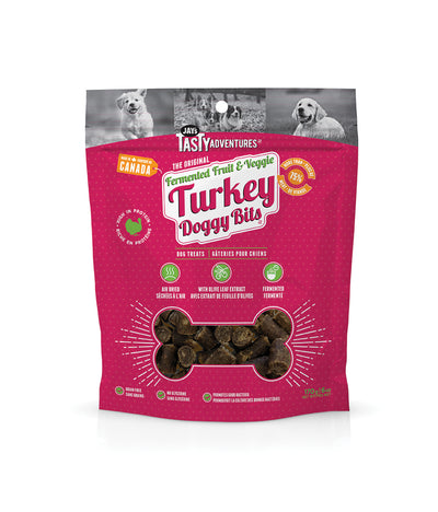 Jay's Fermented Fruit & Veggie Turkey Doggy Bits (12 × 170 g)
