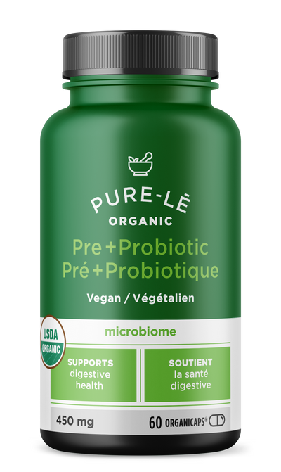 Pure-lē - Organic Prebiotic + Probiotic Capsules (6 × 60 capsules)