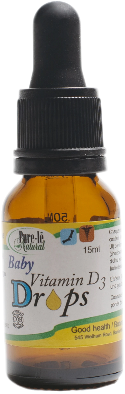 Pure-lē - Vitamin D3 Baby Drops (12 × 15 mL)